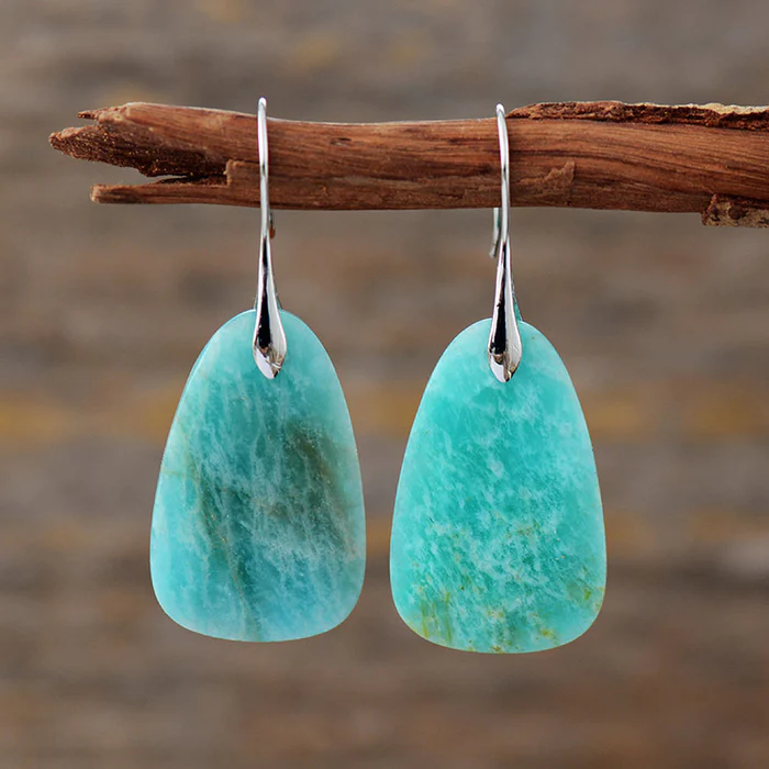 Aretes Refinados de Gema de Turquesa