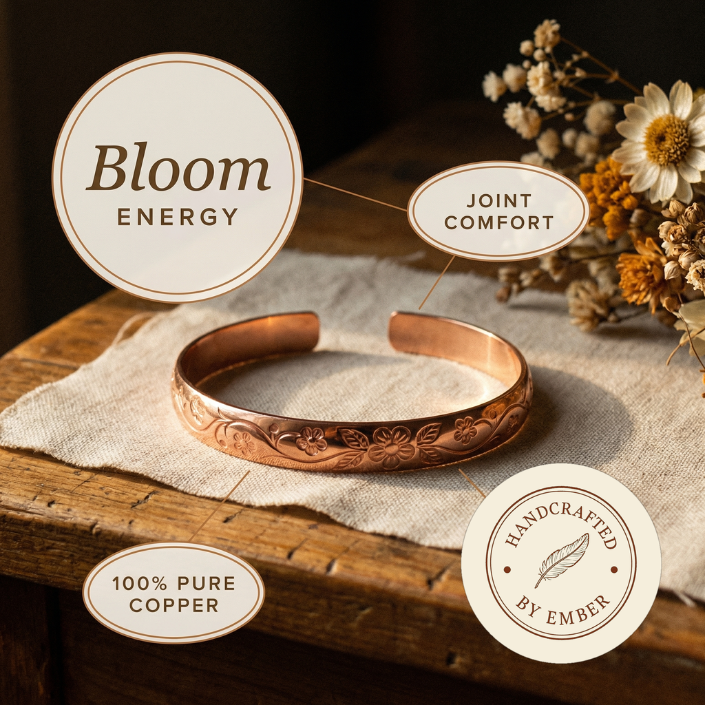 Pulsera de Cobre Ember's Bloom