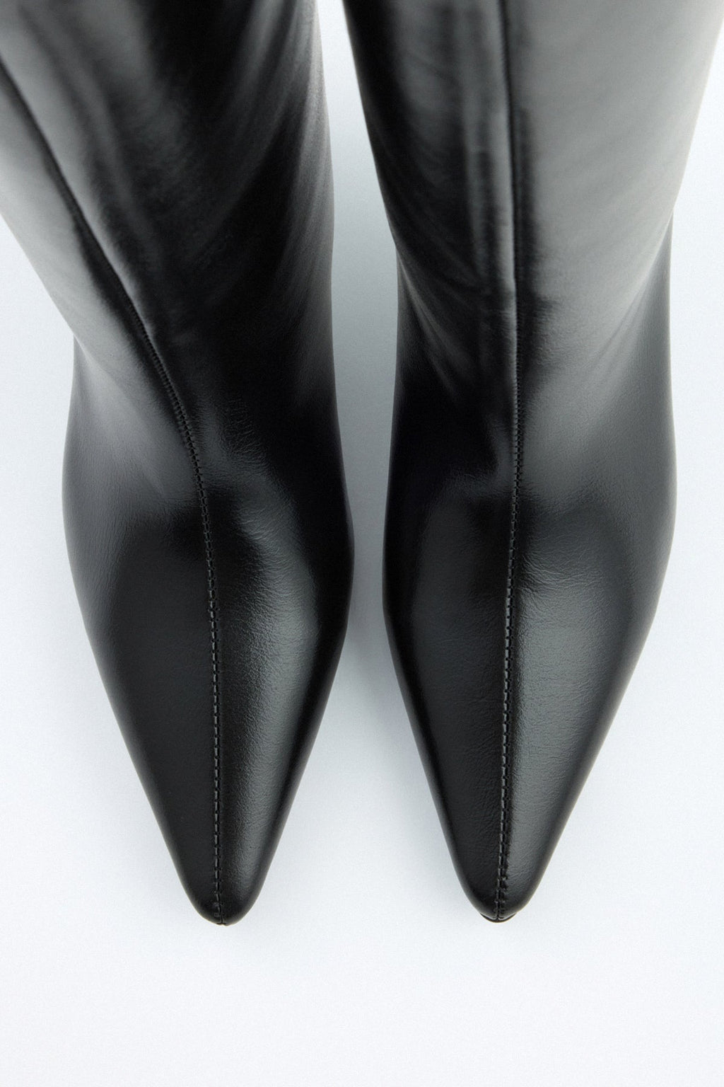 Mona | Botas de Cuero hasta la Rodilla - Negro
