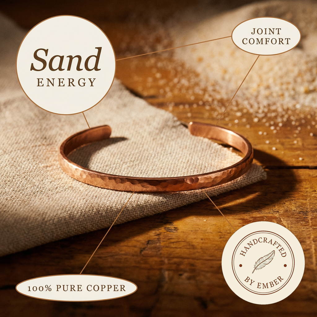 Tobillera de Cobre Ember's Sand