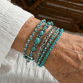 Set Premium de Pulseras de Cuentas de Turquesa