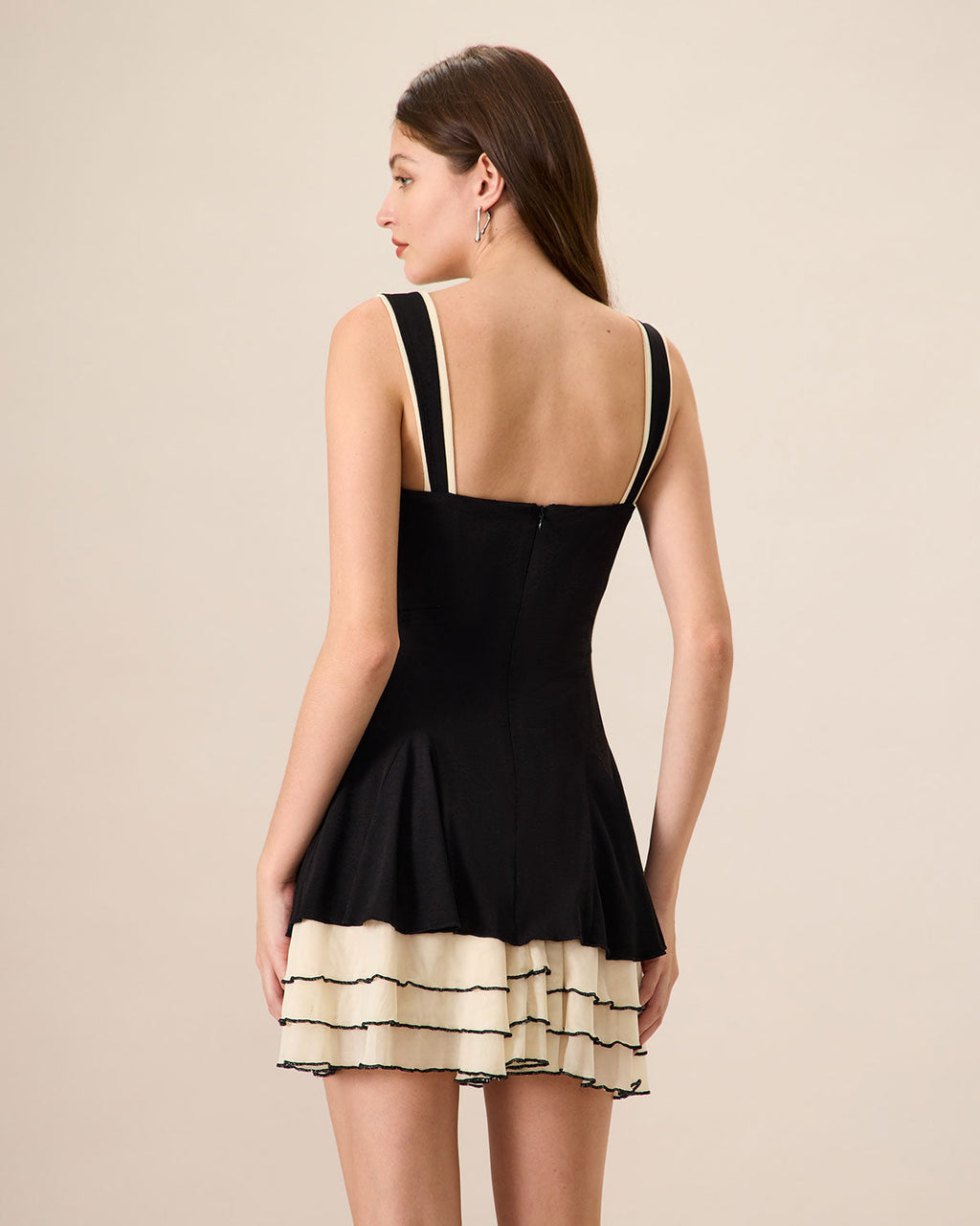Mini Vestido Bodycon Negro de Punto