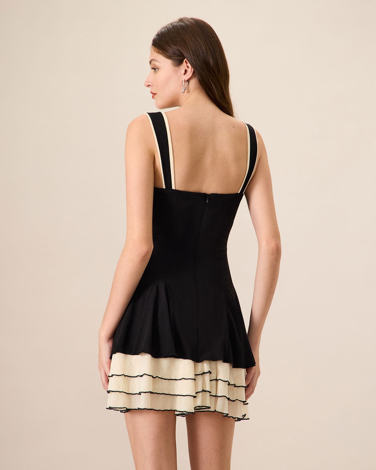 Mini Vestido Bodycon Negro de Punto