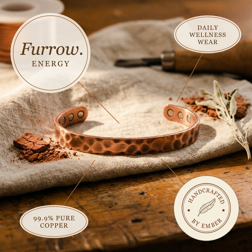 Pulsera de Cobre Ember's Furrow